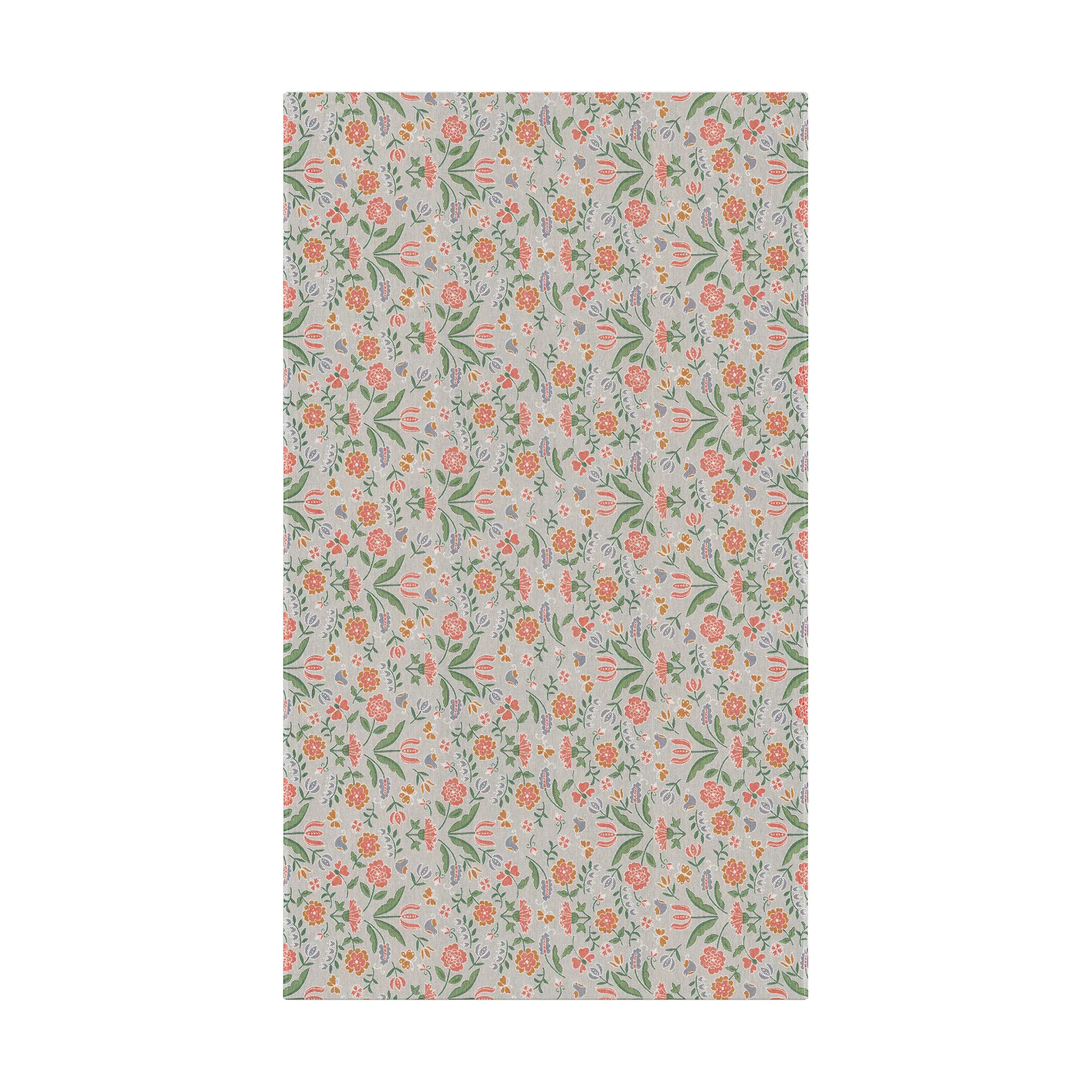 Blomglänta bordduk 145x250 cm, Multi Ekelund Linneväveri