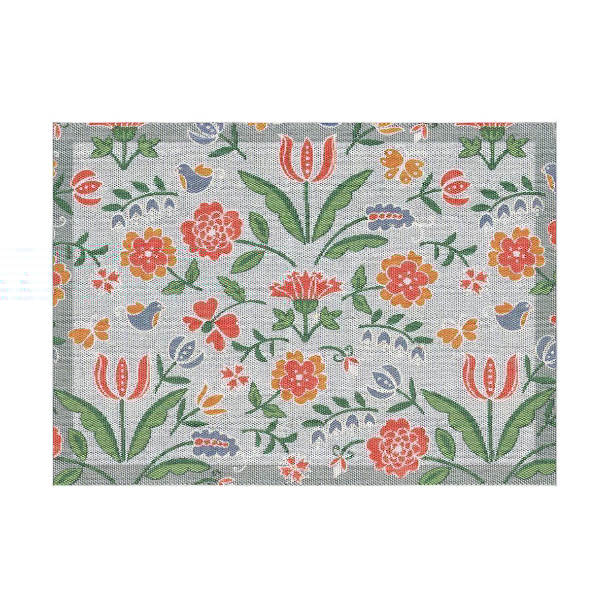 Ekelund Linneväveri Blomglänta spisebrikke 35x48 cm Multi