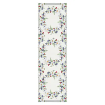 Blomkrans bordsløper 35x120 cm - Multi - Ekelund Linneväveri