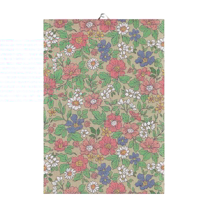 Blomstereng kjøkkenhåndkle - 35 x 50 cm - Ekelund Linneväveri