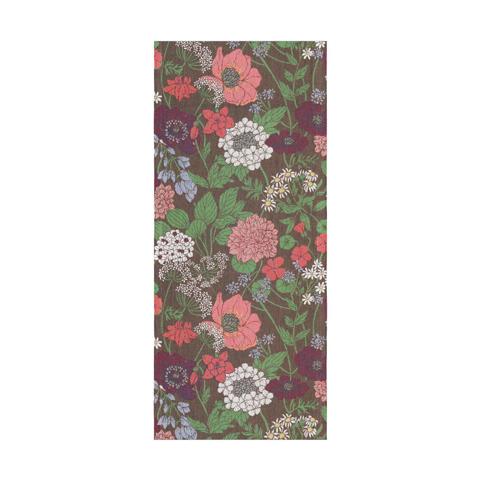 Blomsterfång bordløper 35x80 cm, Multi Ekelund Linneväveri