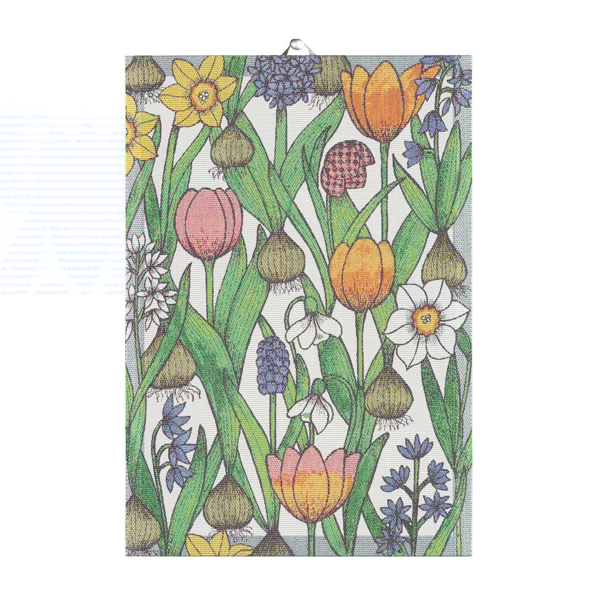 Blomsterløk kjøkkenhåndkle 35 x 50 cm