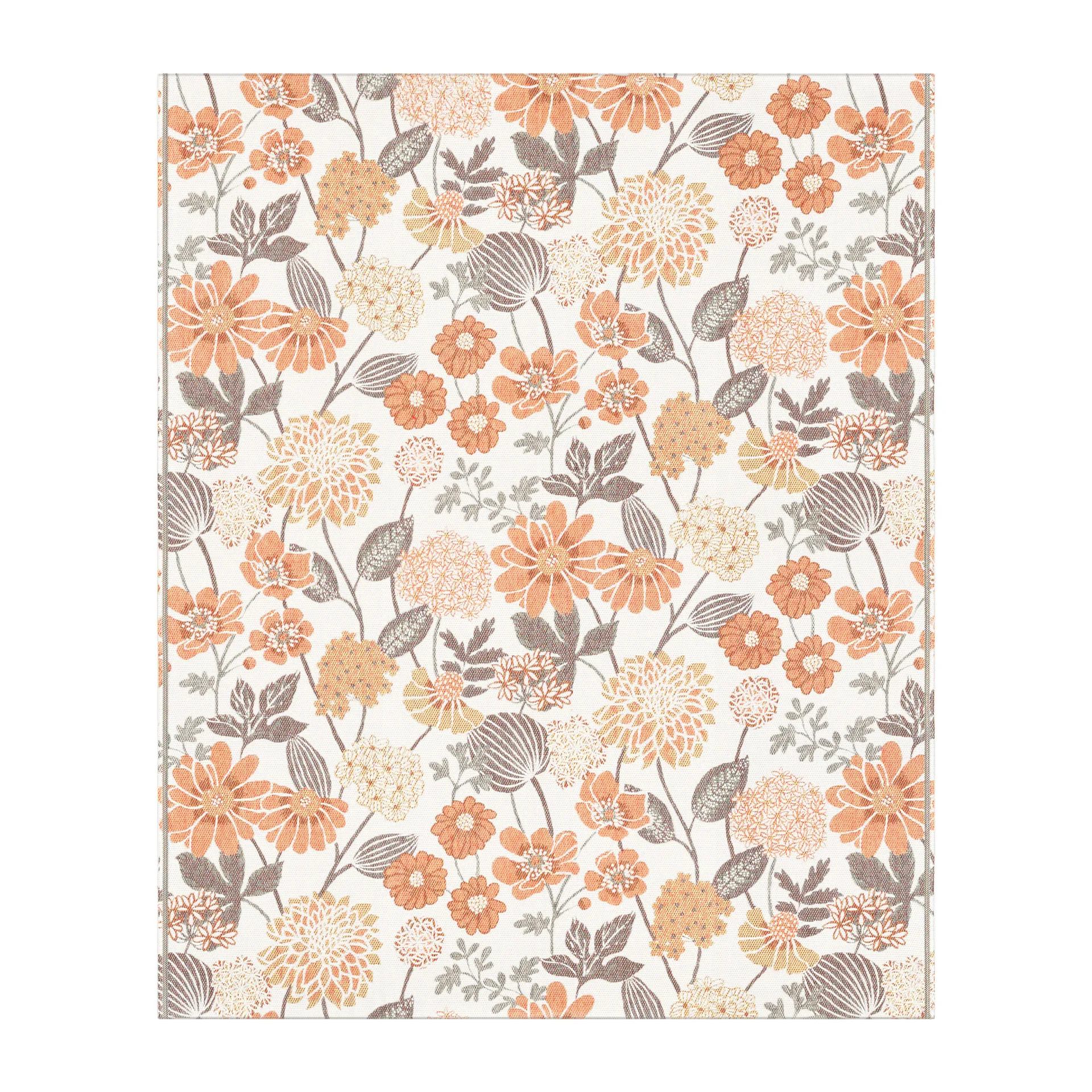 Bodum bomullspledd 140 x 170 cm, Oransje Ekelund Linneväveri