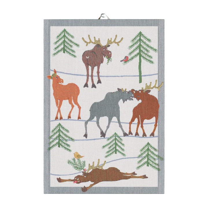 Clumsy moose kjøkkenhåndkle - 35 x 50 cm - Ekelund Linneväveri
