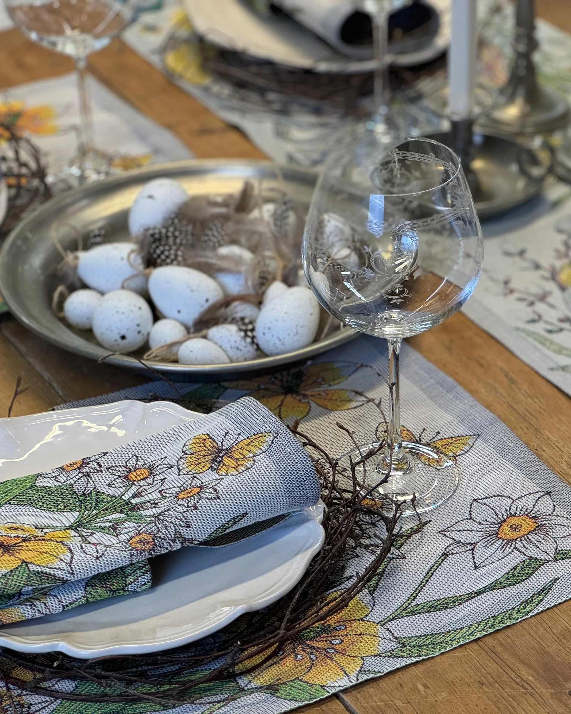 Daffodil kjøkkenhåndkle 35x50 cm, Gul Ekelund Linneväveri