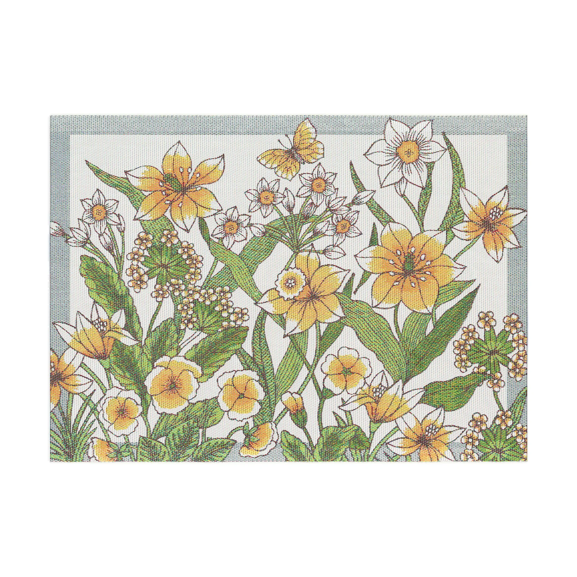 Daffodil spisebrikke 35x48 cm, Gul Ekelund Linneväveri
