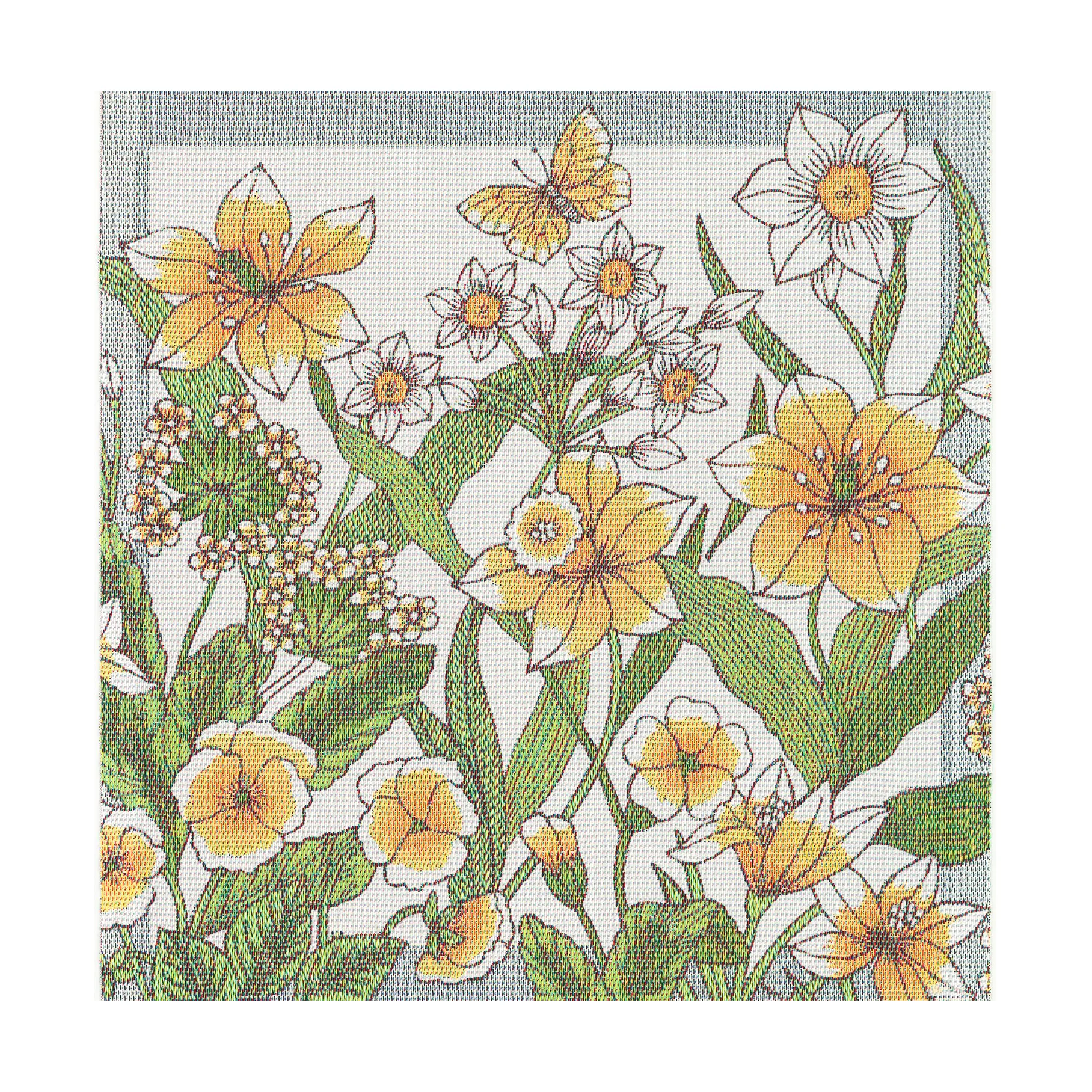 Daffodil tøyserviett 35x35 cm, Gul Ekelund Linneväveri