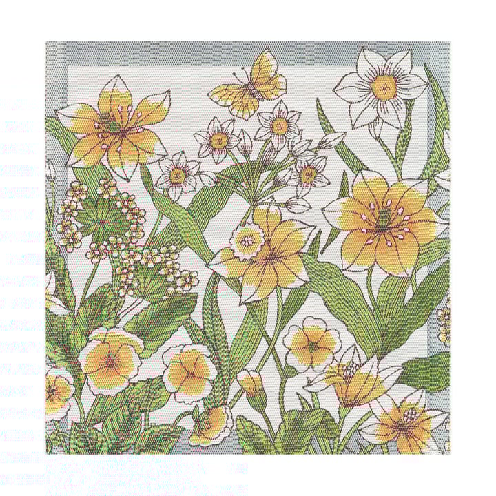 Daffodil tøyserviett 35x35 cm - Gul - Ekelund Linneväveri