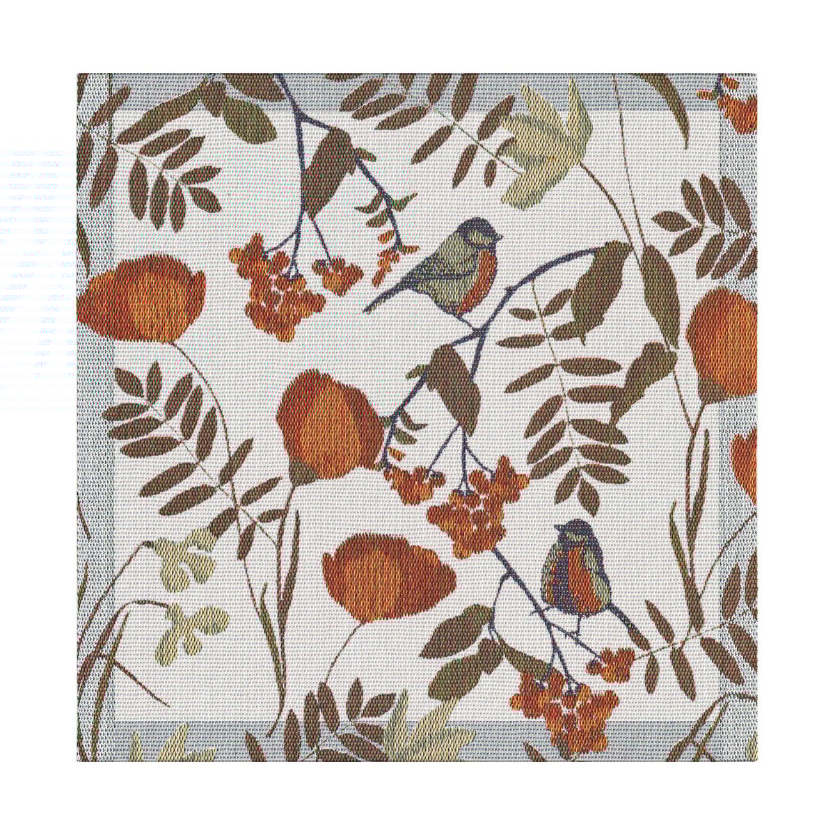 Ekelund Linneväveri Fåglabäck serviett 35x35 cm Brunt-orange