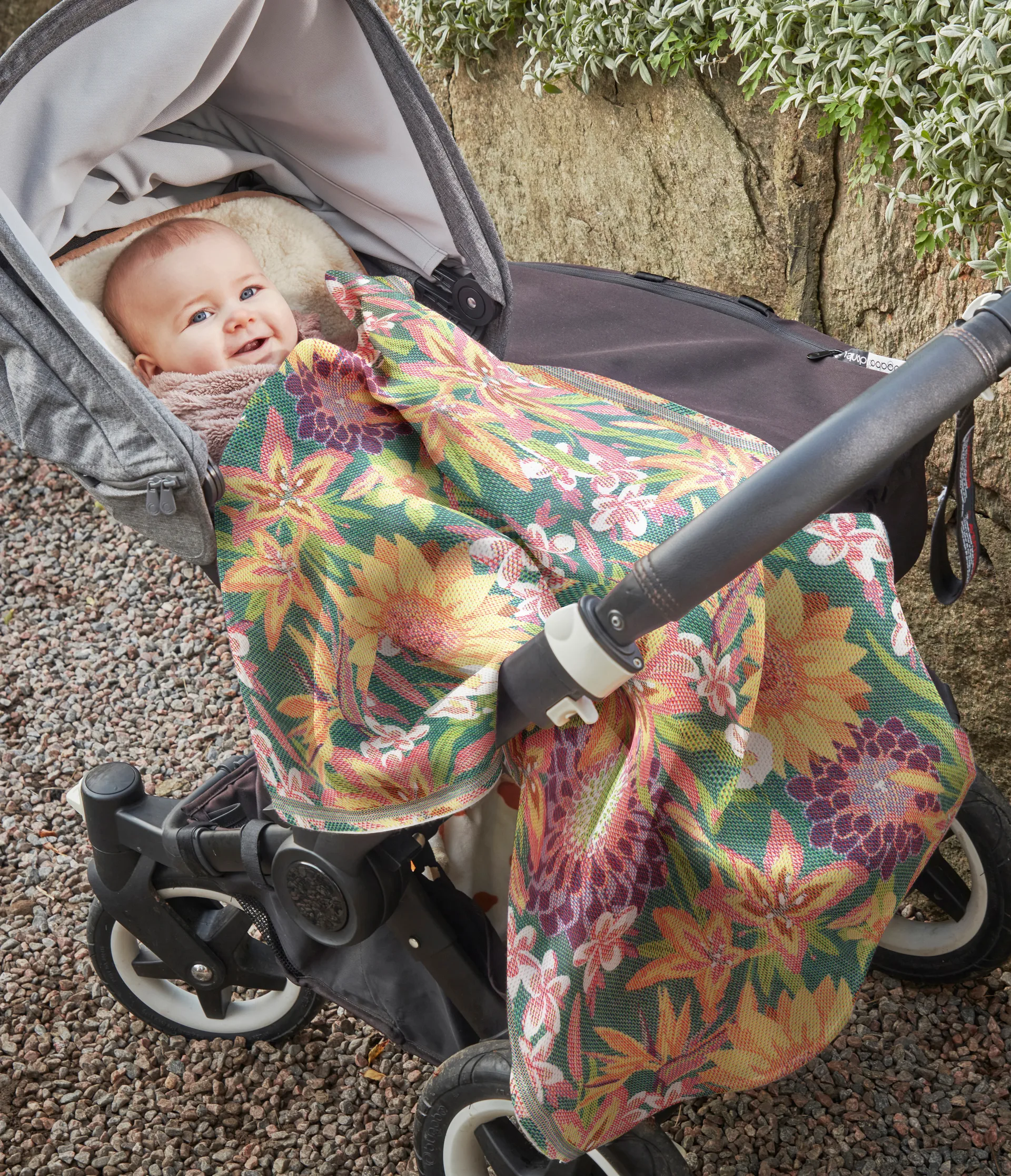 Flores babyteppe 70x75 cm, Multi Ekelund Linneväveri