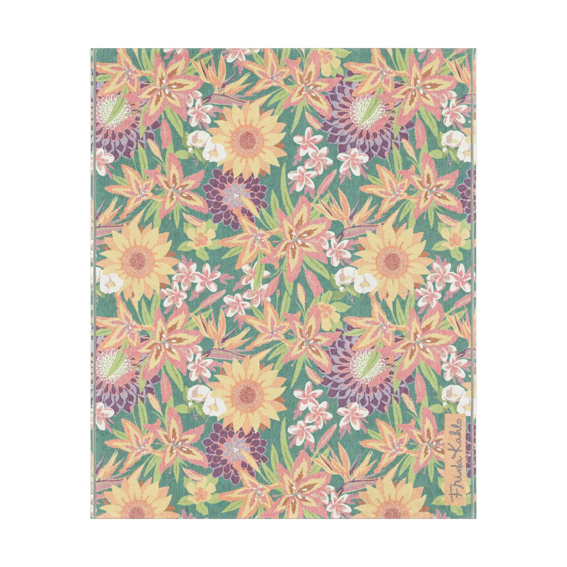 Flores teppe 140x170 cm, Multi Ekelund Linneväveri