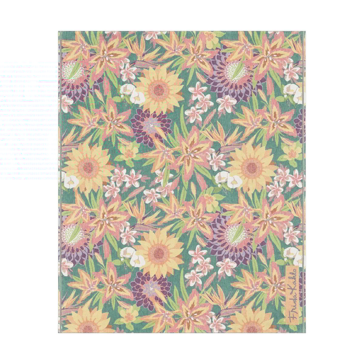 Bilde av Ekelund Linneväveri Flores teppe 140x170 cm Multi