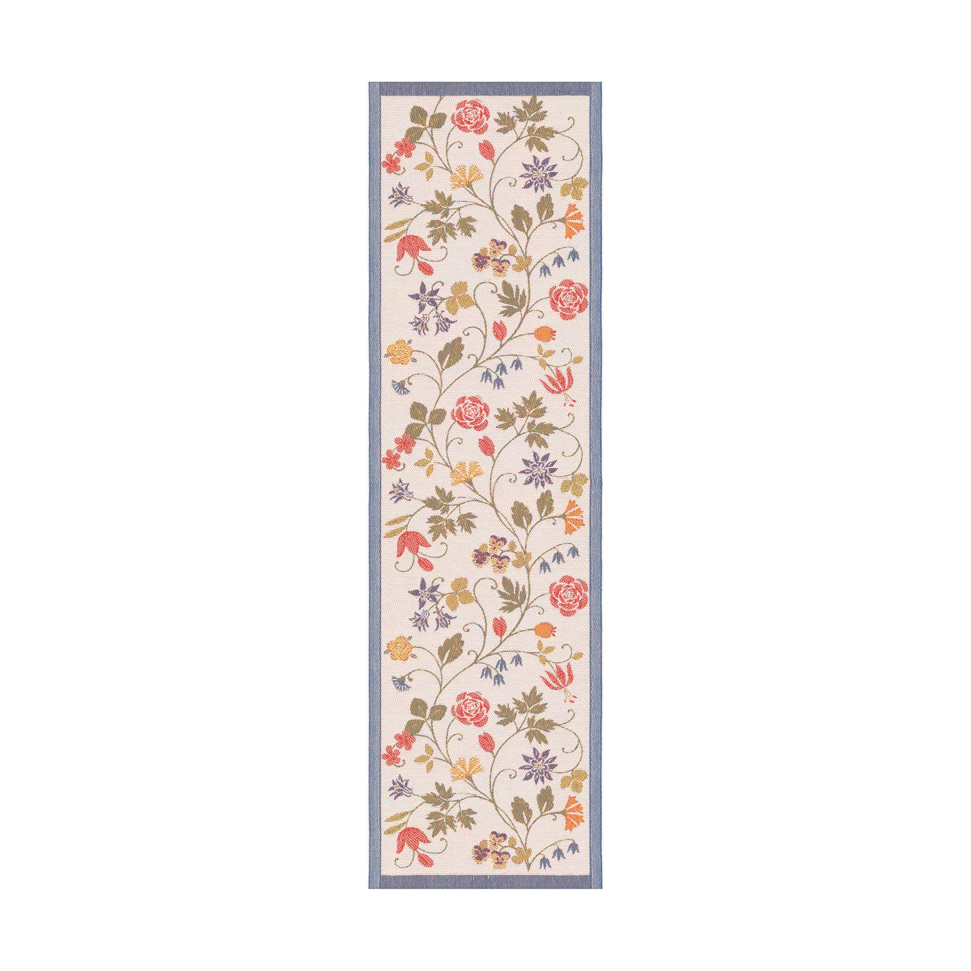 Flower bordløper 35x120 cm, Multi Ekelund Linneväveri