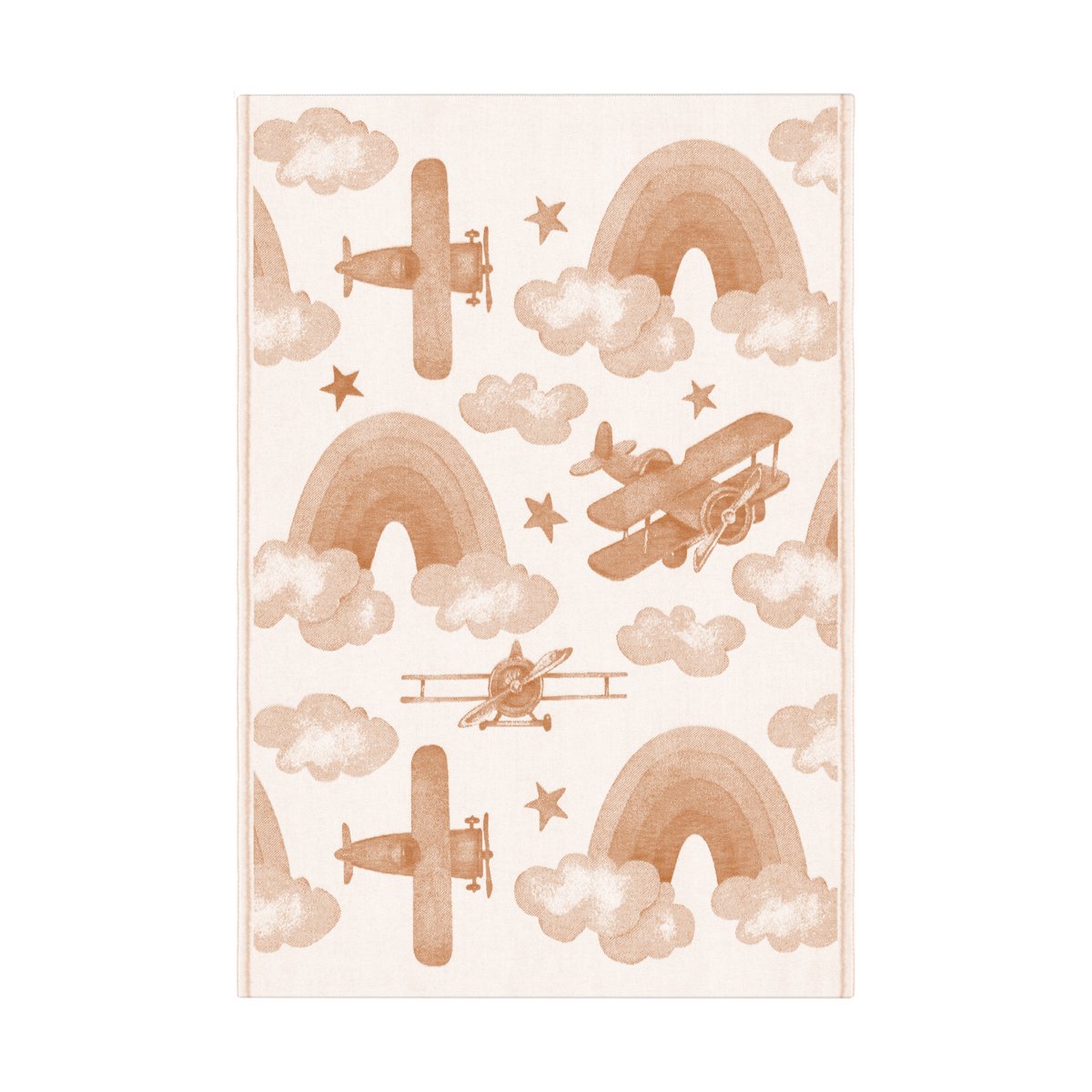 Bilde av Ekelund Linneväveri Fly babyteppe 72x105 cm Brun