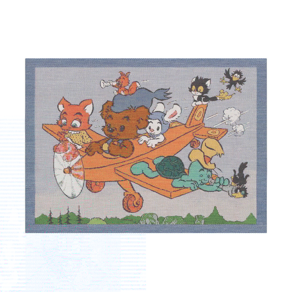 Ekelund Linneväveri Flytur bordbrikke 35x48 cm Multi