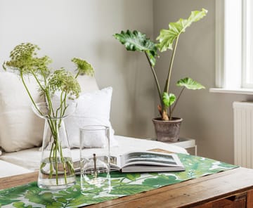 Foliage bordløper 35 x 120 cm - Grønn - Ekelund Linneväveri