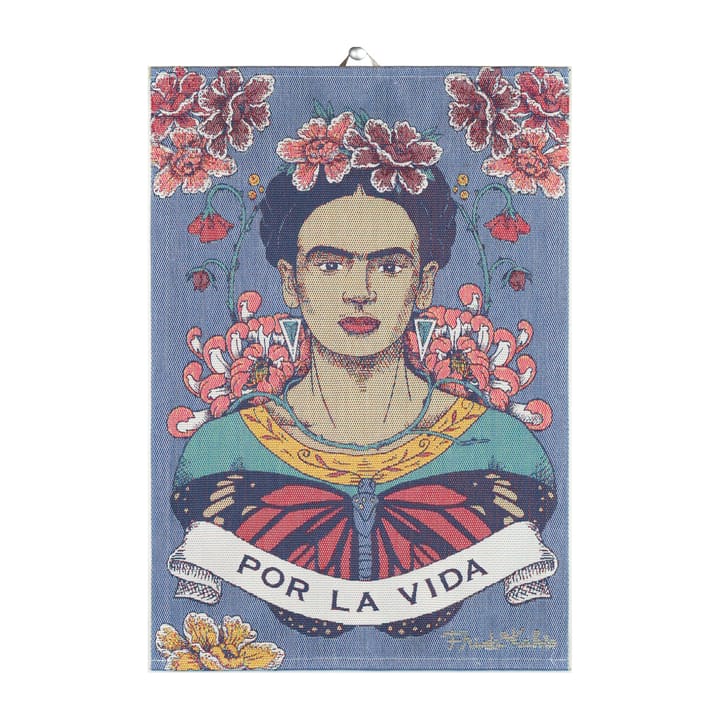 Frida Kahlo kjøkkenhåndkle 35 x 50 cm - Vida - Ekelund Linneväveri