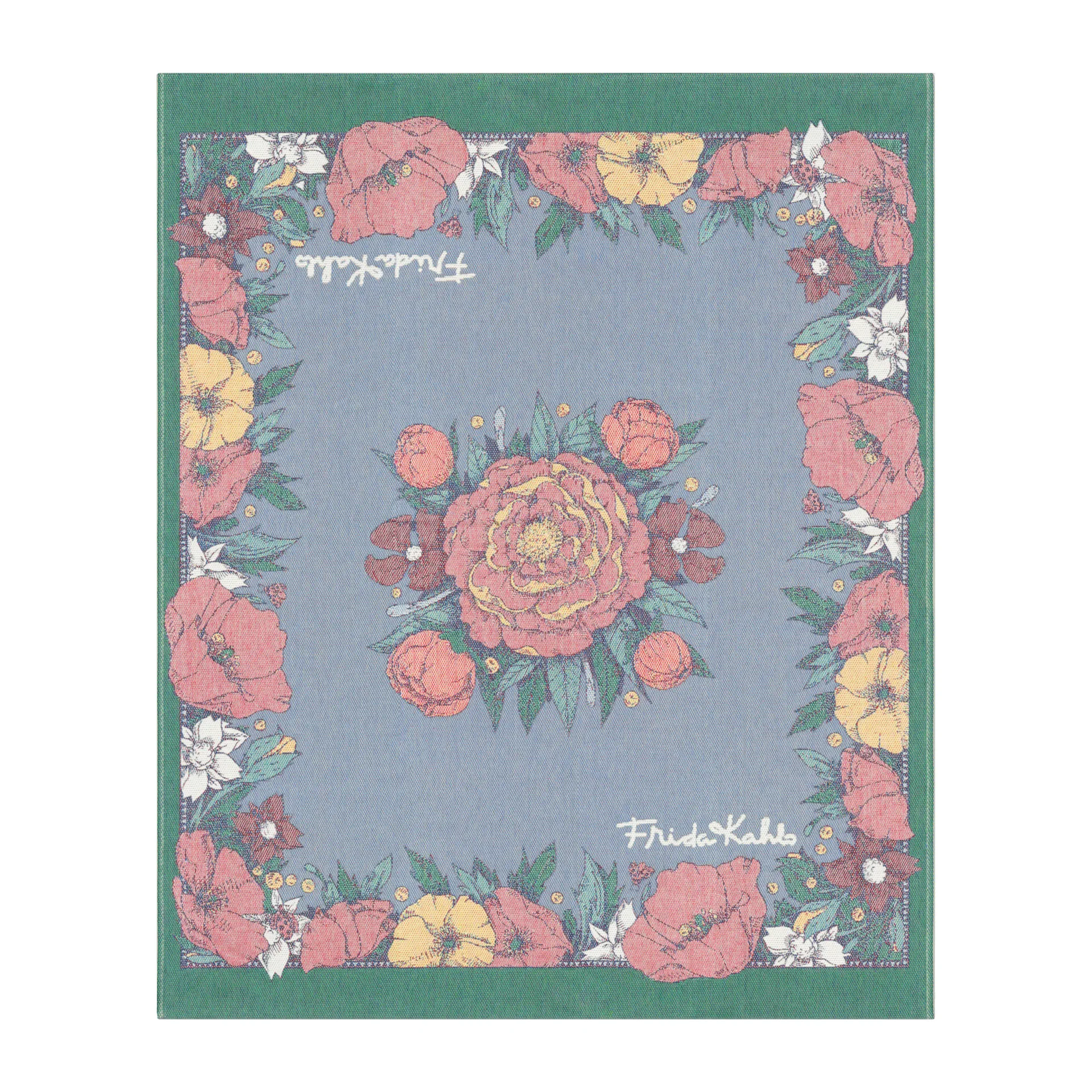 Frida Kahlo pledd 140 x 170 cm, Vida Ekelund Linneväveri