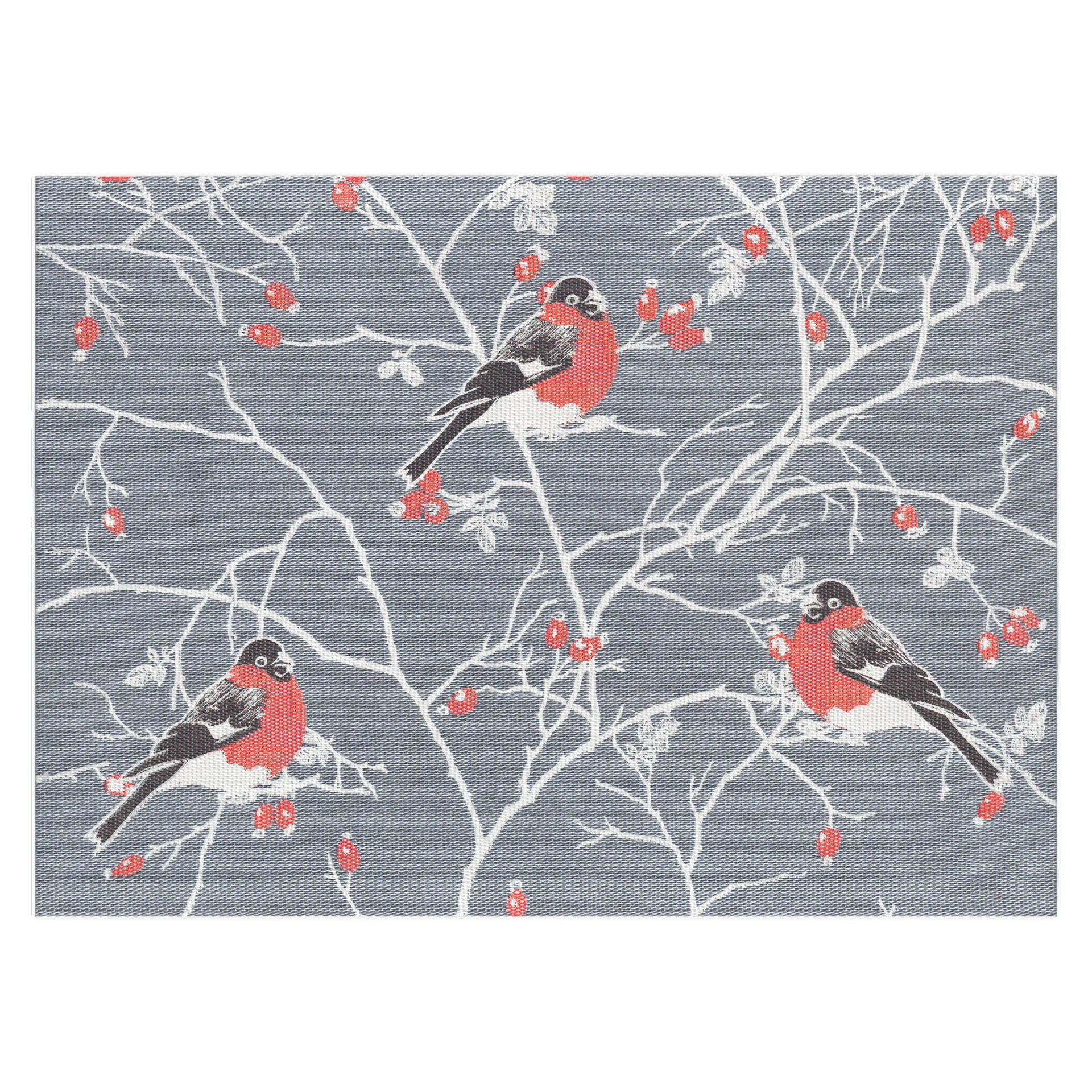 Frostkvist spisebrikke 35x48 cm, Grå Ekelund Linneväveri