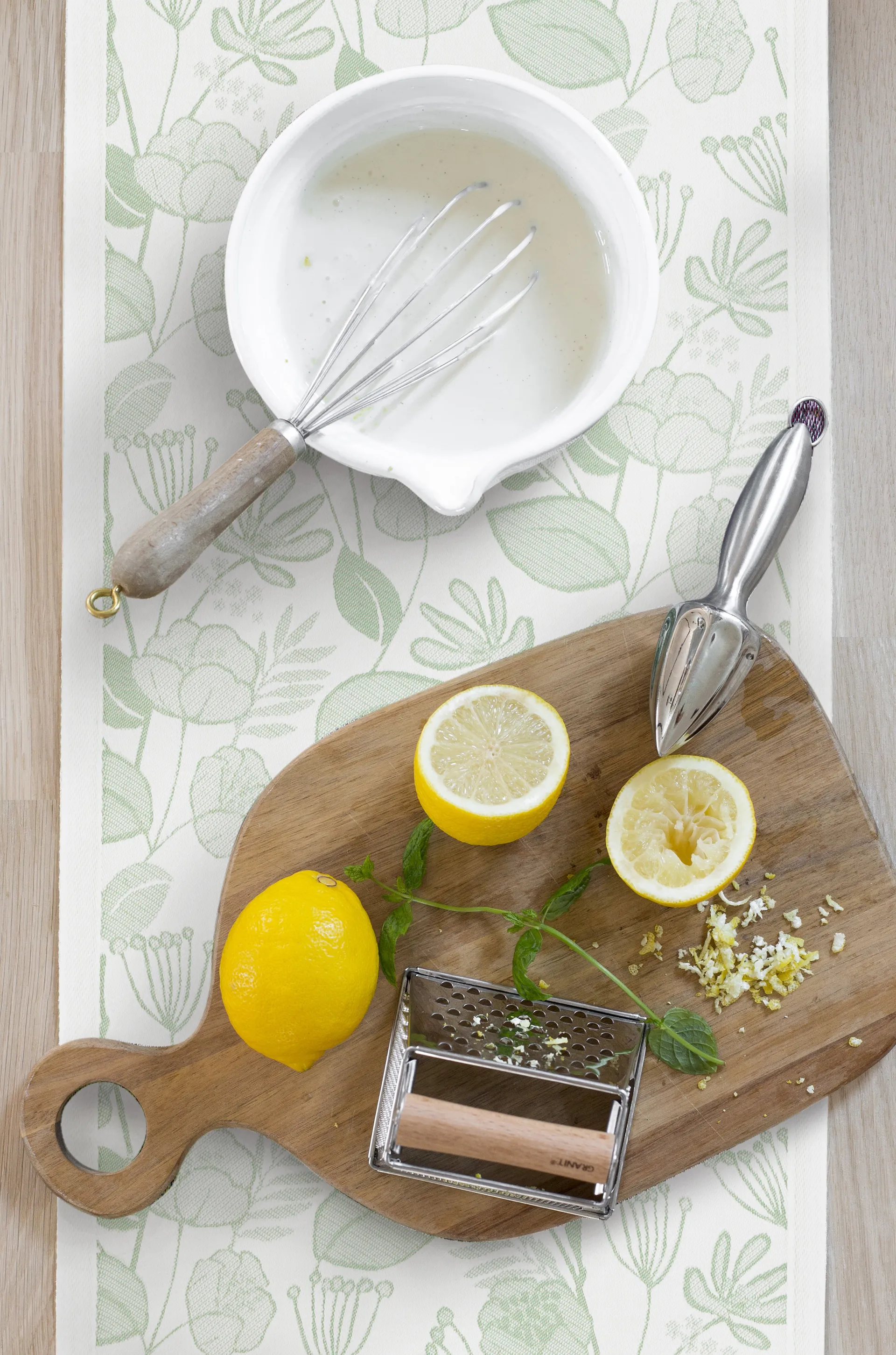 Grønnskapsløper 35x120 cm, Grønn Ekelund Linneväveri