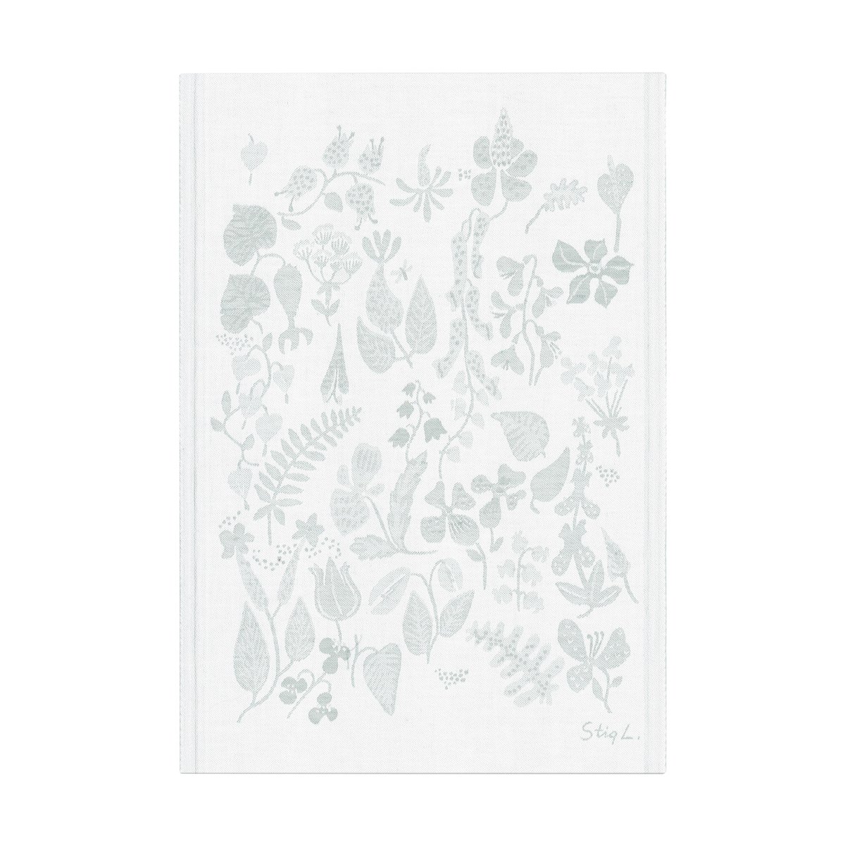 Ekelund Linneväveri Herbarium kjøkkenhåndkle 35x50 cm Grå