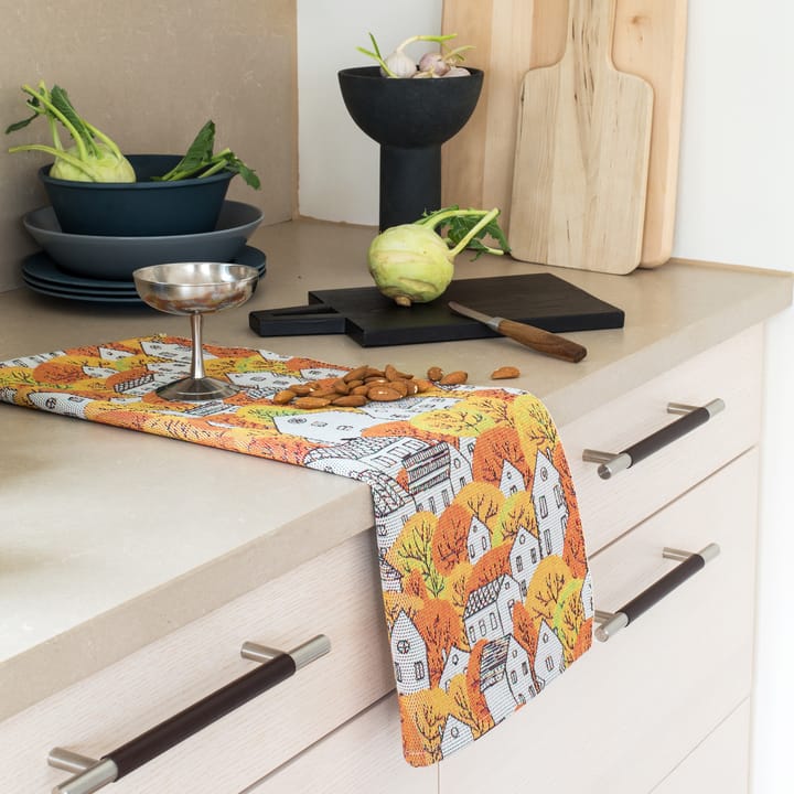 Höststad kjøkkenhåndkle 35x50 cm - Orange - Ekelund Linneväveri