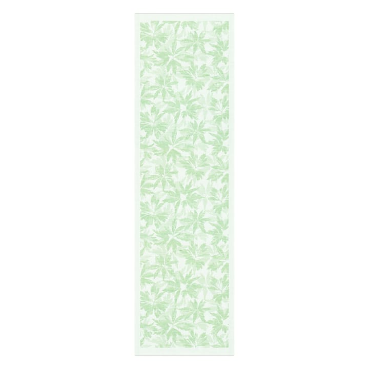 Hvitsippor bordsløper 35x120 cm - Lysegrønn - Ekelund Linneväveri