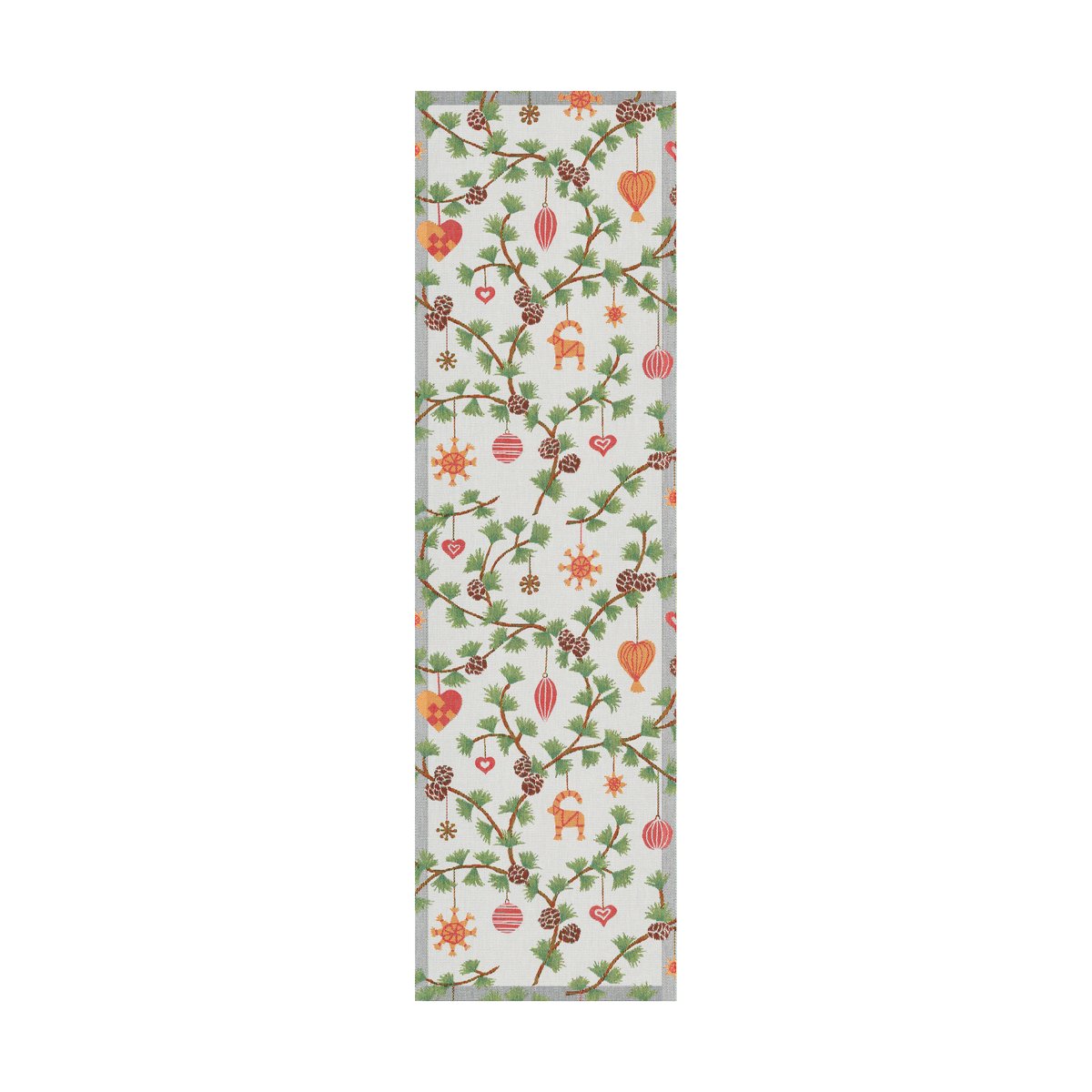 Ekelund Linneväveri Julefröjd bordløper 35x120 cm Multi