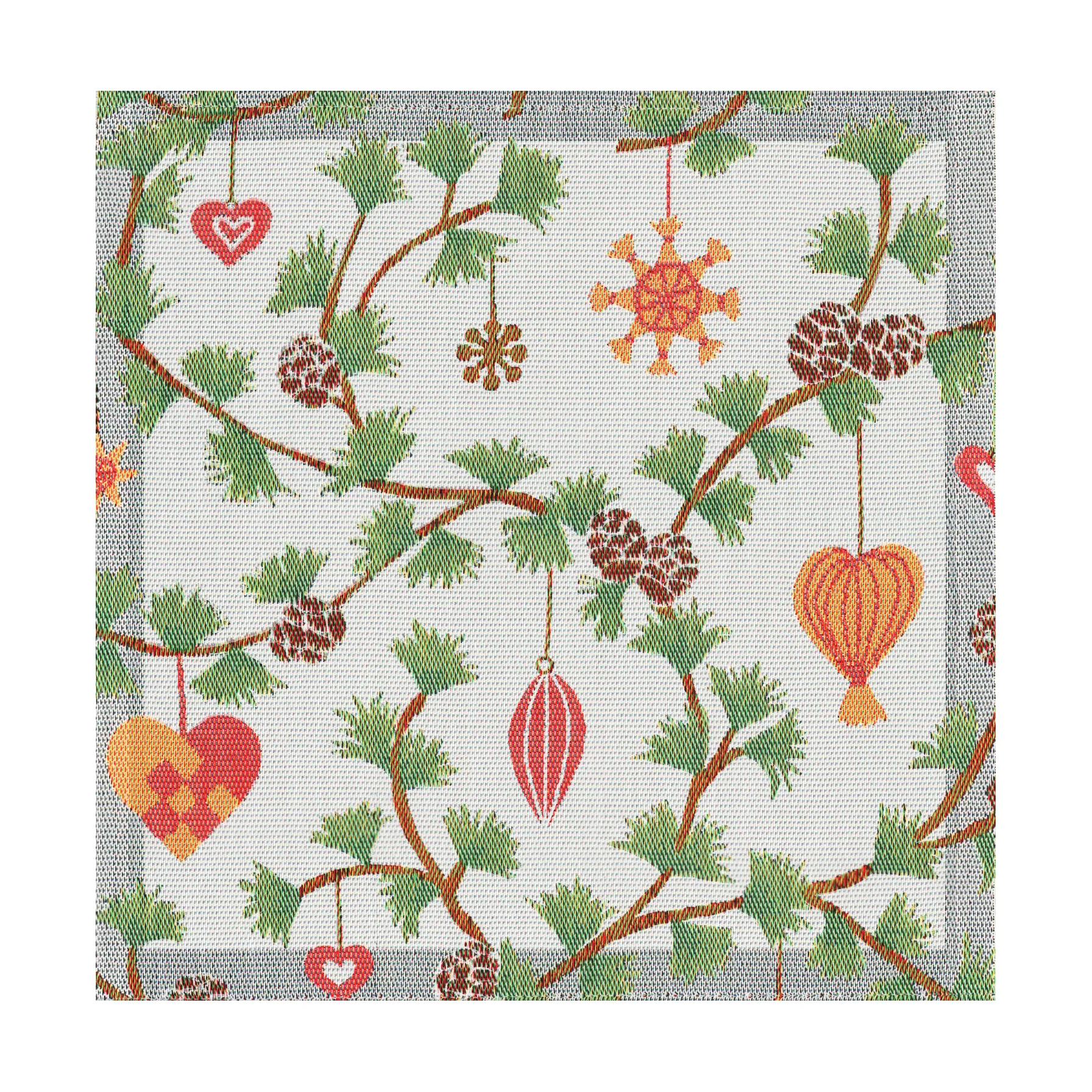 Juleglede tøyserviett 35x35 cm, Multi Ekelund Linneväveri