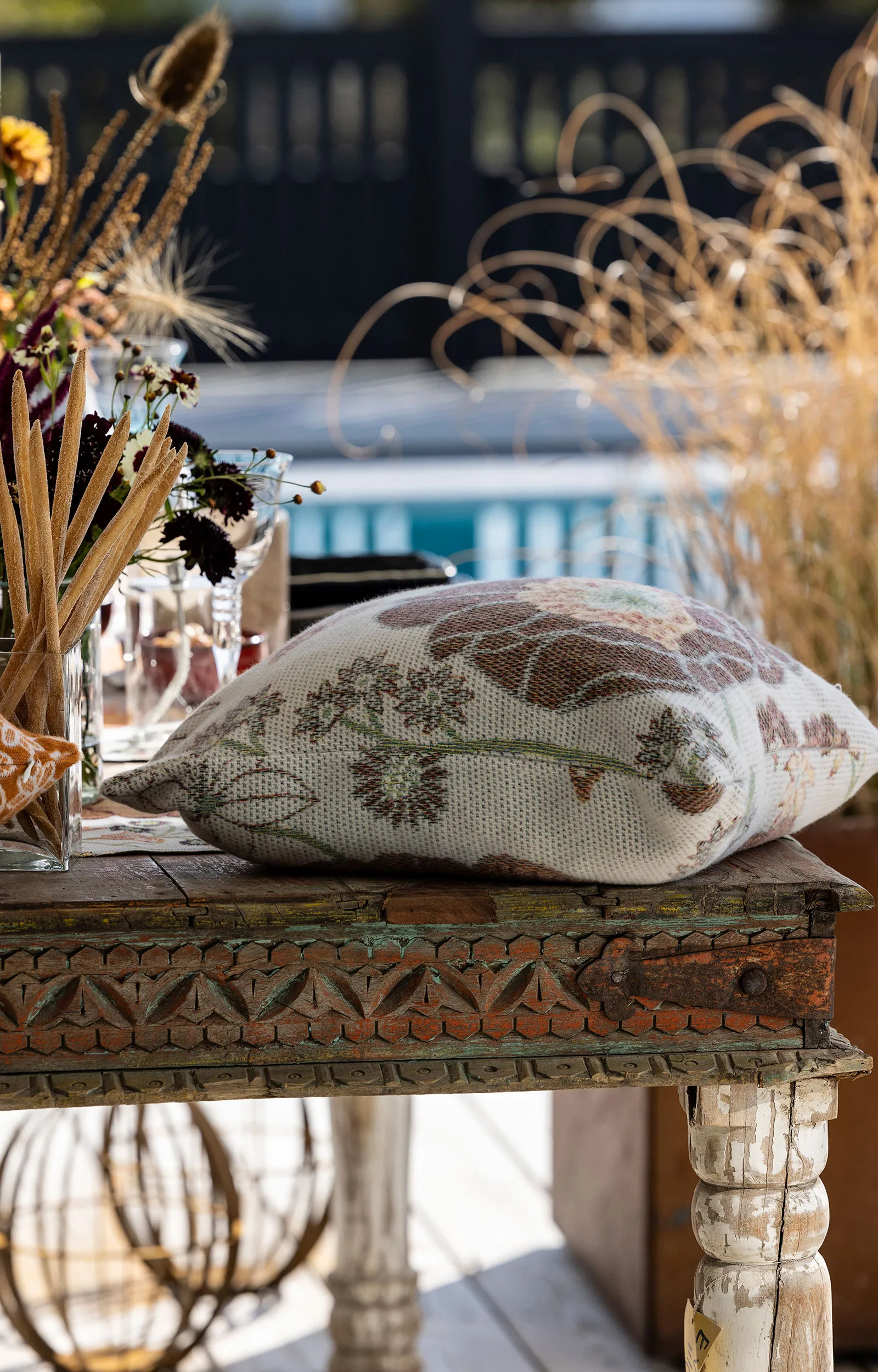 Kärleken pledd 140x170 cm, Multi Ekelund Linneväveri