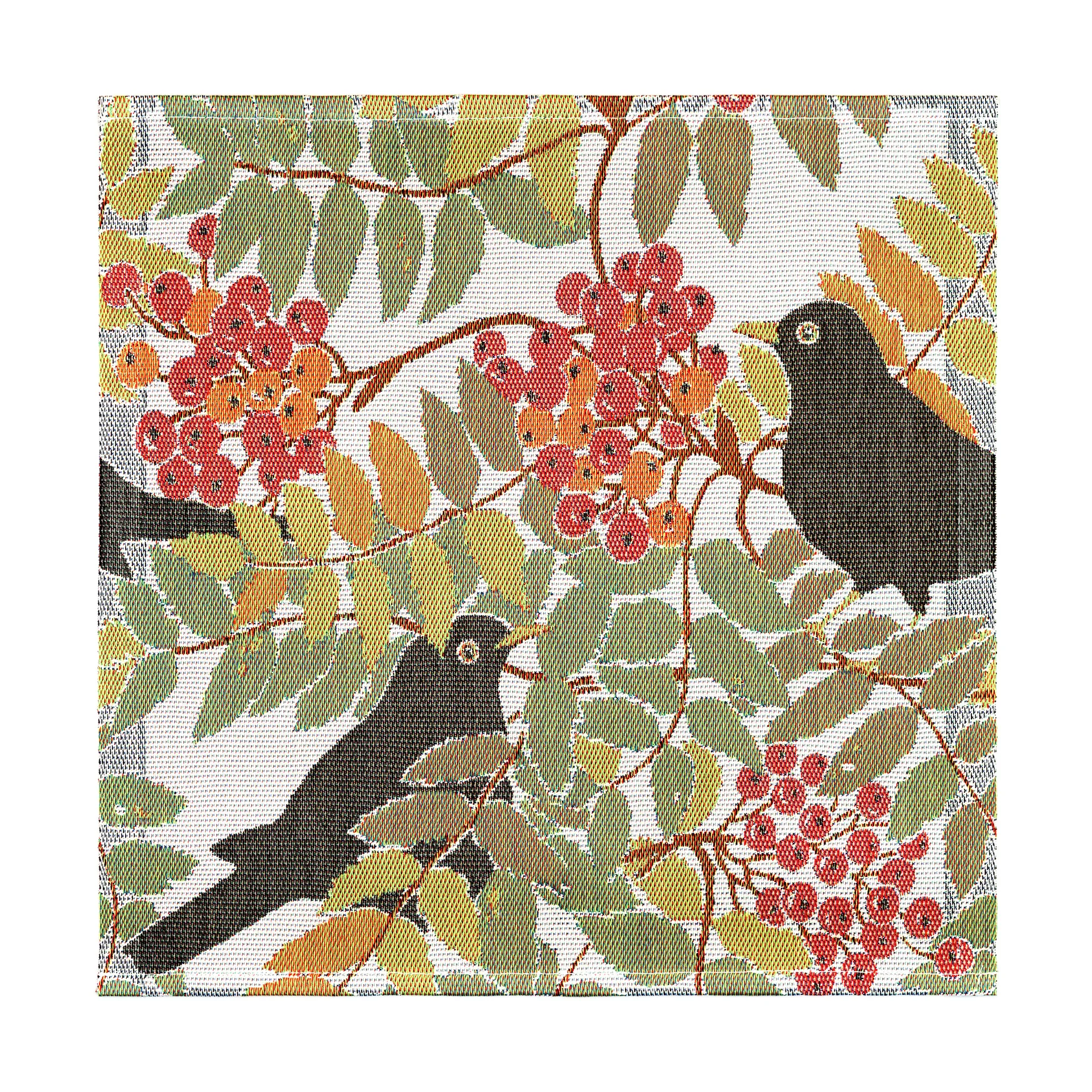 Koltrast tøyserviett 35x35 cm, Multi Ekelund Linneväveri