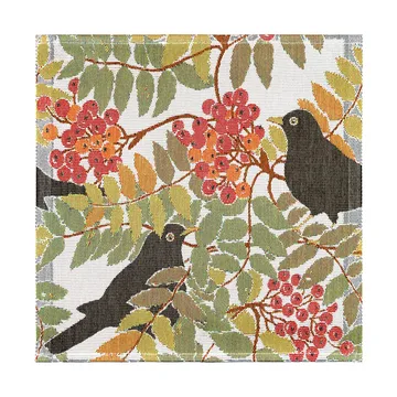 Koltrast tøyserviett 35x35 cm - Multi - Ekelund Linneväveri