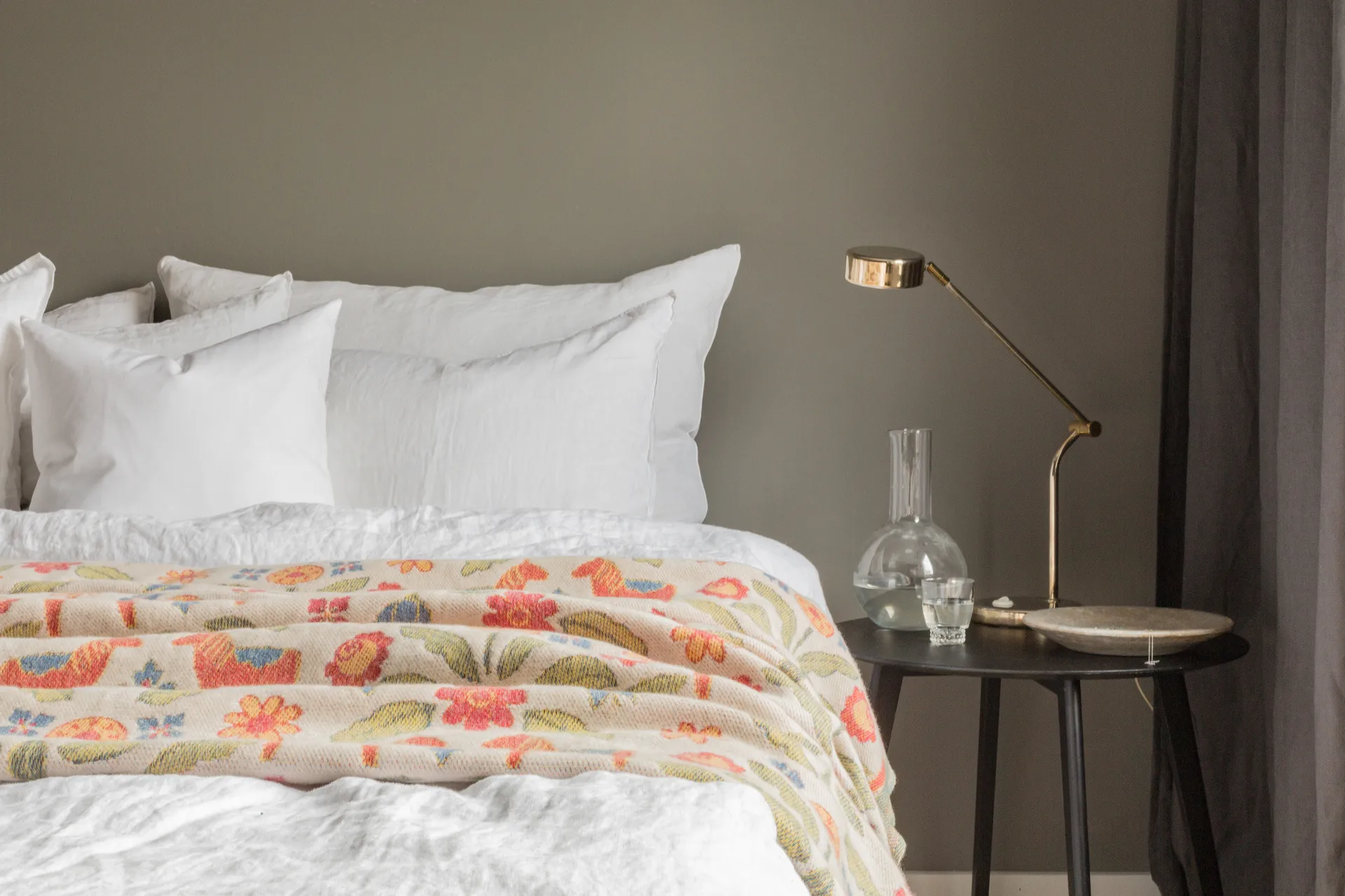 Kurbits bomullspledd 140 x 170 cm, Multi Ekelund Linneväveri