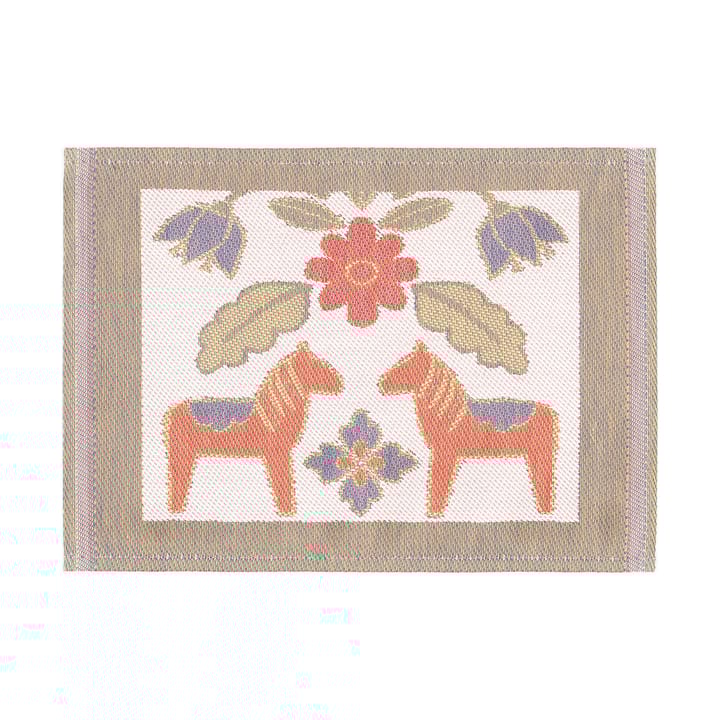 Kurbitsblom kjøkkenklut 35x25 cm, Multi Ekelund Linneväveri