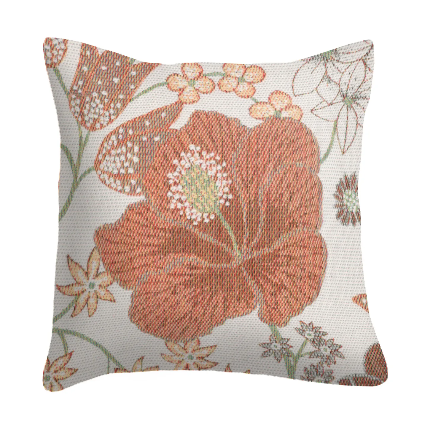 Kvällsblom putetrekk 40x40 cm, Multi Ekelund Linneväveri