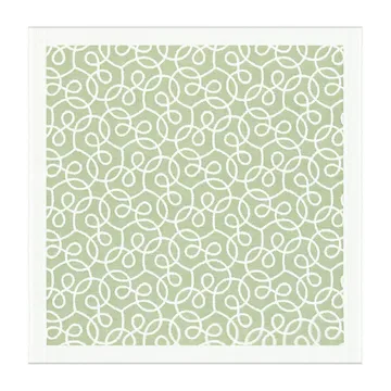 Lindblom serviett 35 x 35 cm - lysegrønn - Ekelund Linneväveri