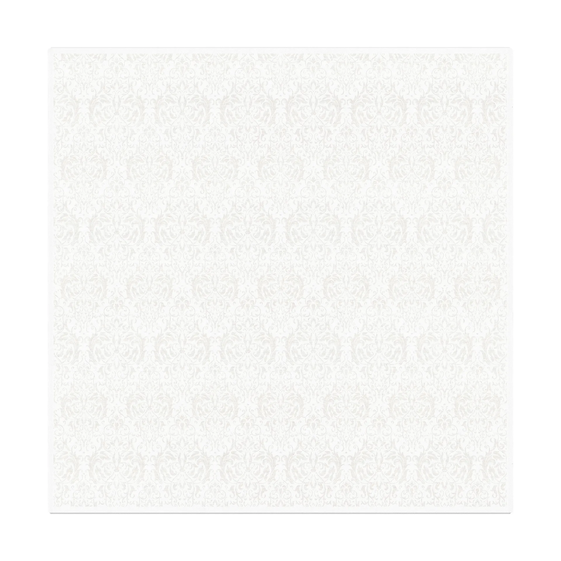 Medaljong bordduk 150x150 cm, Hvit Ekelund Linneväveri