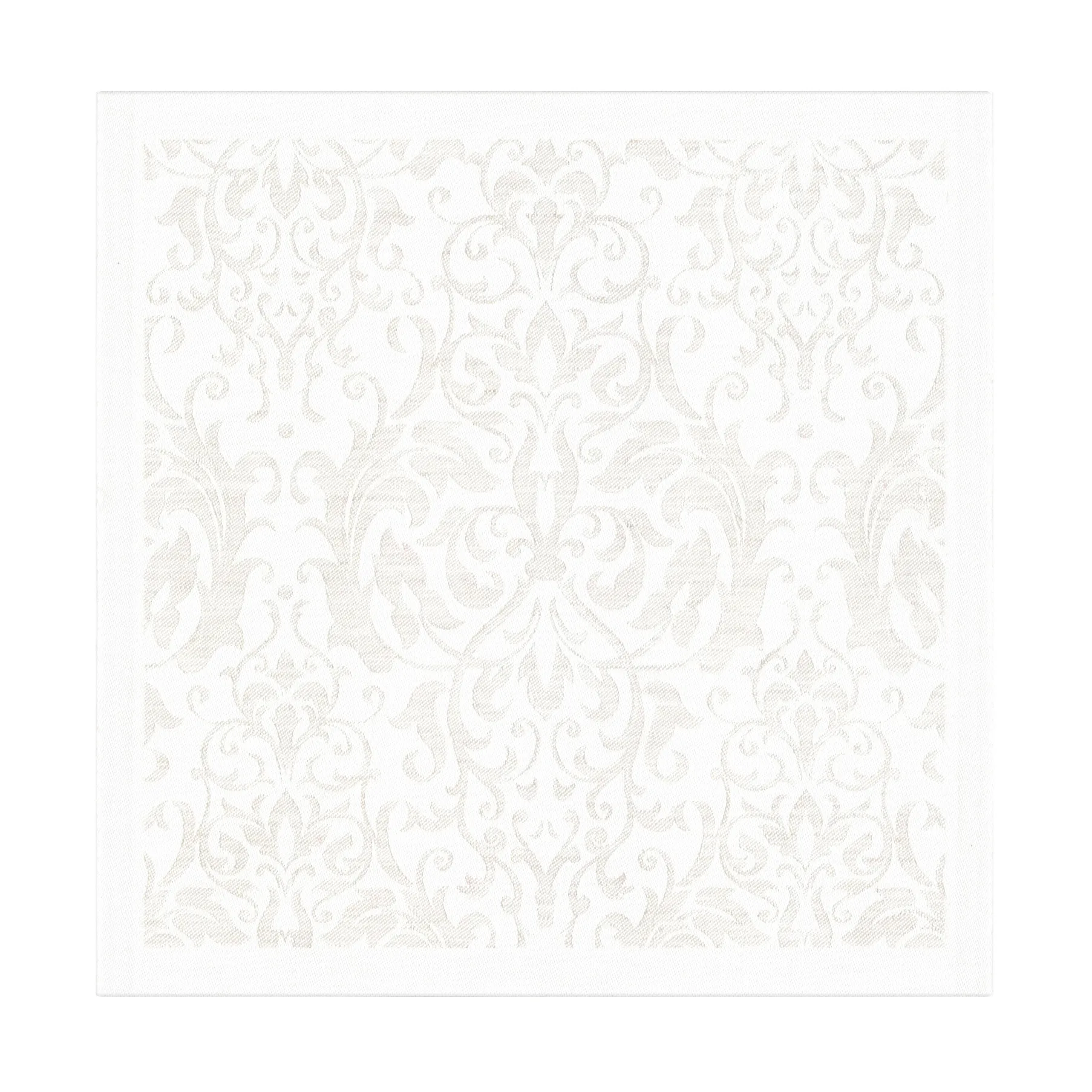 Medaljong serviett 35x35 cm, Hvit Ekelund Linneväveri