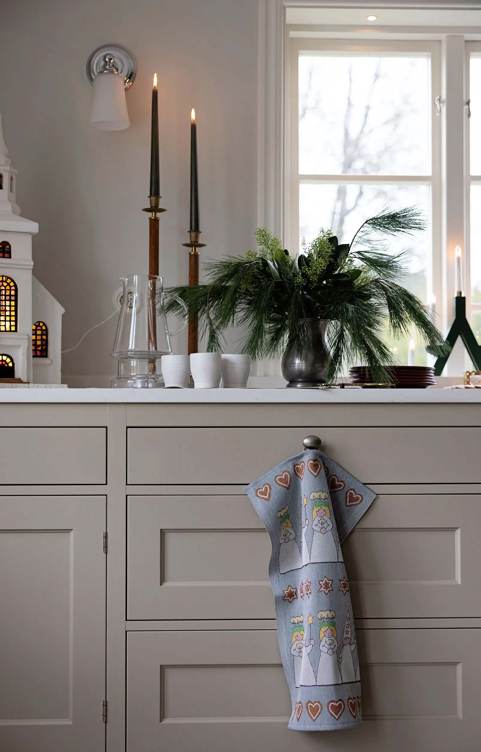 Mistelkvist bordløper 35x120 cm, Multi Ekelund Linneväveri