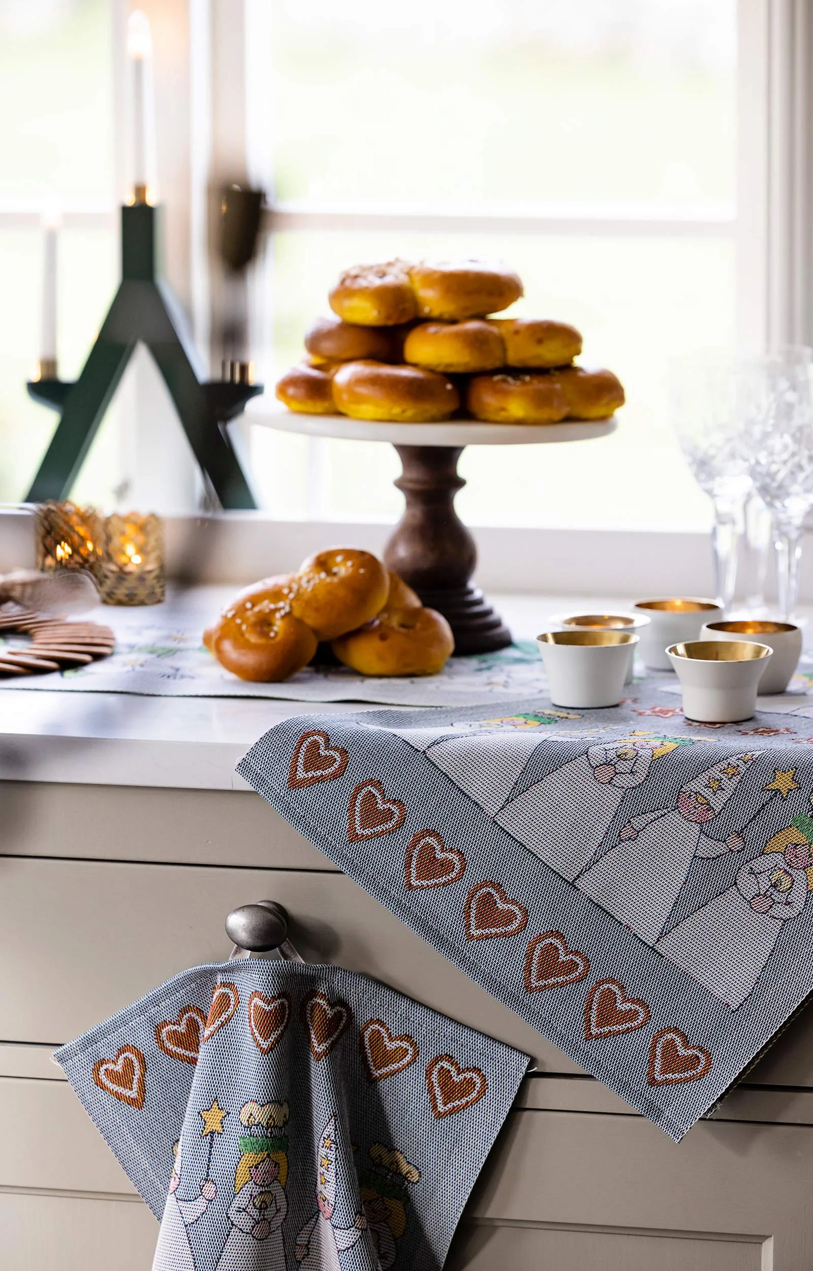 Mistelkvist bordløper 35x120 cm, Multi Ekelund Linneväveri