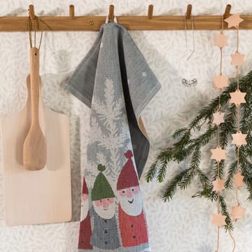 Nissemøte kjøkkenhåndkle 40x60 cm - Grå-hvit - Ekelund Linneväveri