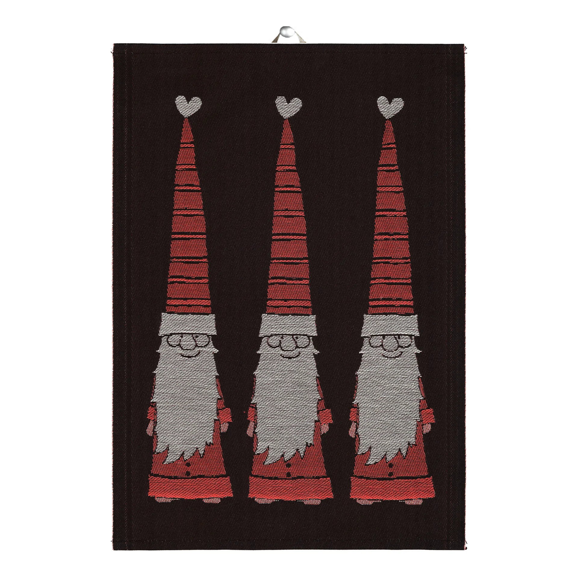 Nisser kjøkkenhåndkle 48x70 cm, Rød Ekelund Linneväveri