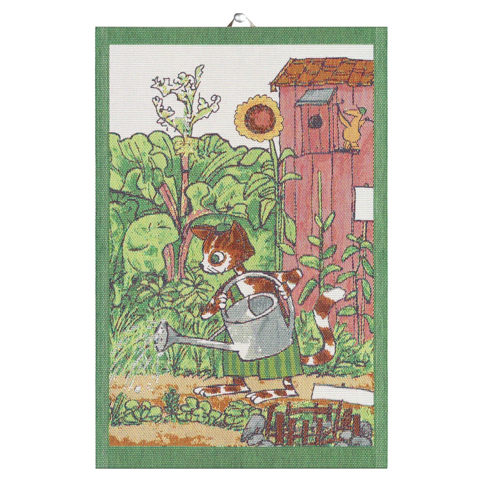 Pettson & Findus kjøkkenhåndkle, Vattenkanne Ekelund Linneväveri