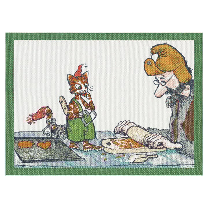 Pettson & Findus spisebrikke 35x48 cm - Pepperkakebak - Ekelund Linneväveri