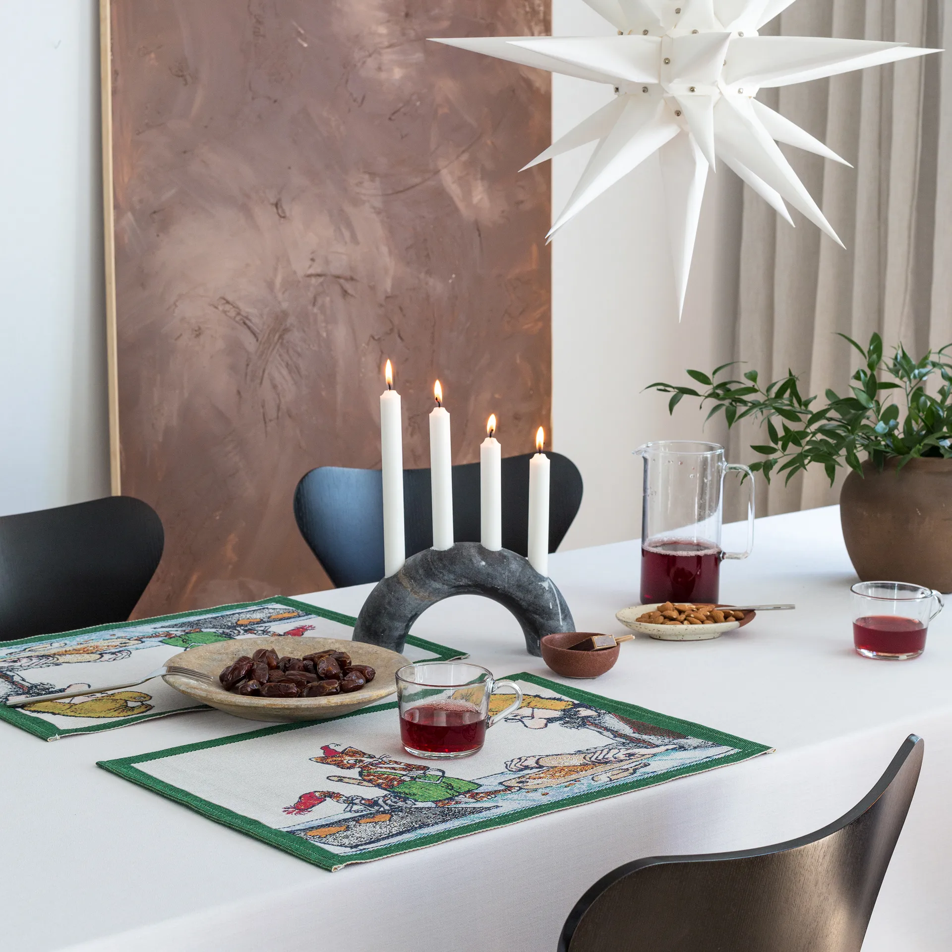 Pettson & Findus spisebrikke 35x48 cm, Pepperkakebak Ekelund Linneväveri