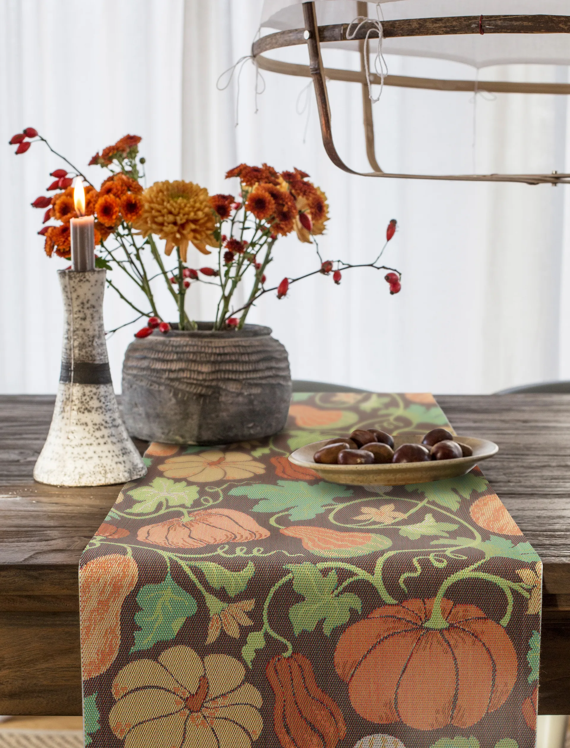 Plenty of pumpkin løper, 35 x 120 cm Ekelund Linneväveri