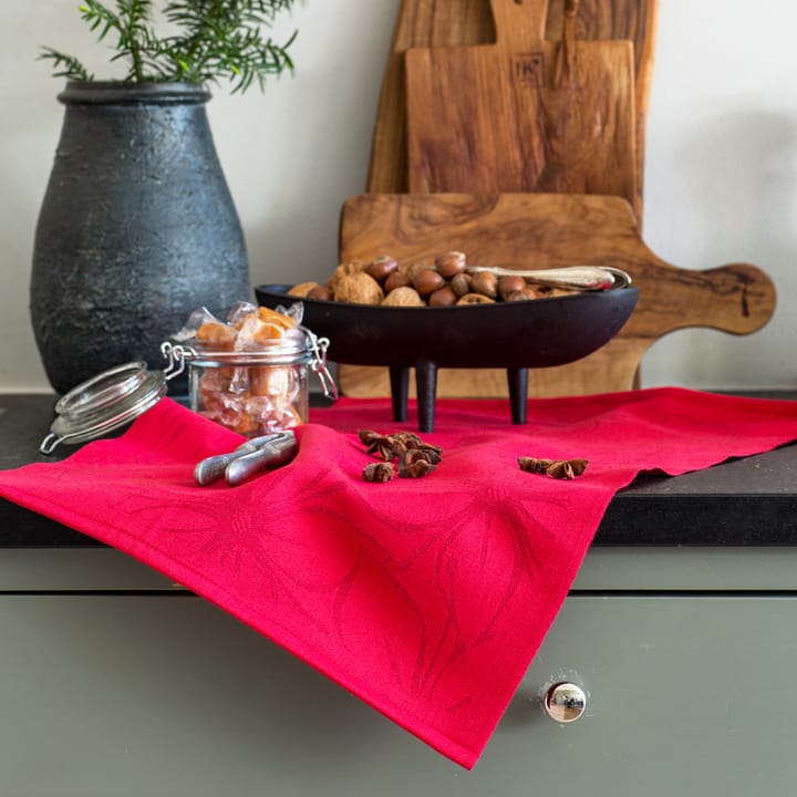 Rødsta kjøkkenhåndkle 35x50 cm - Rød - Ekelund Linneväveri