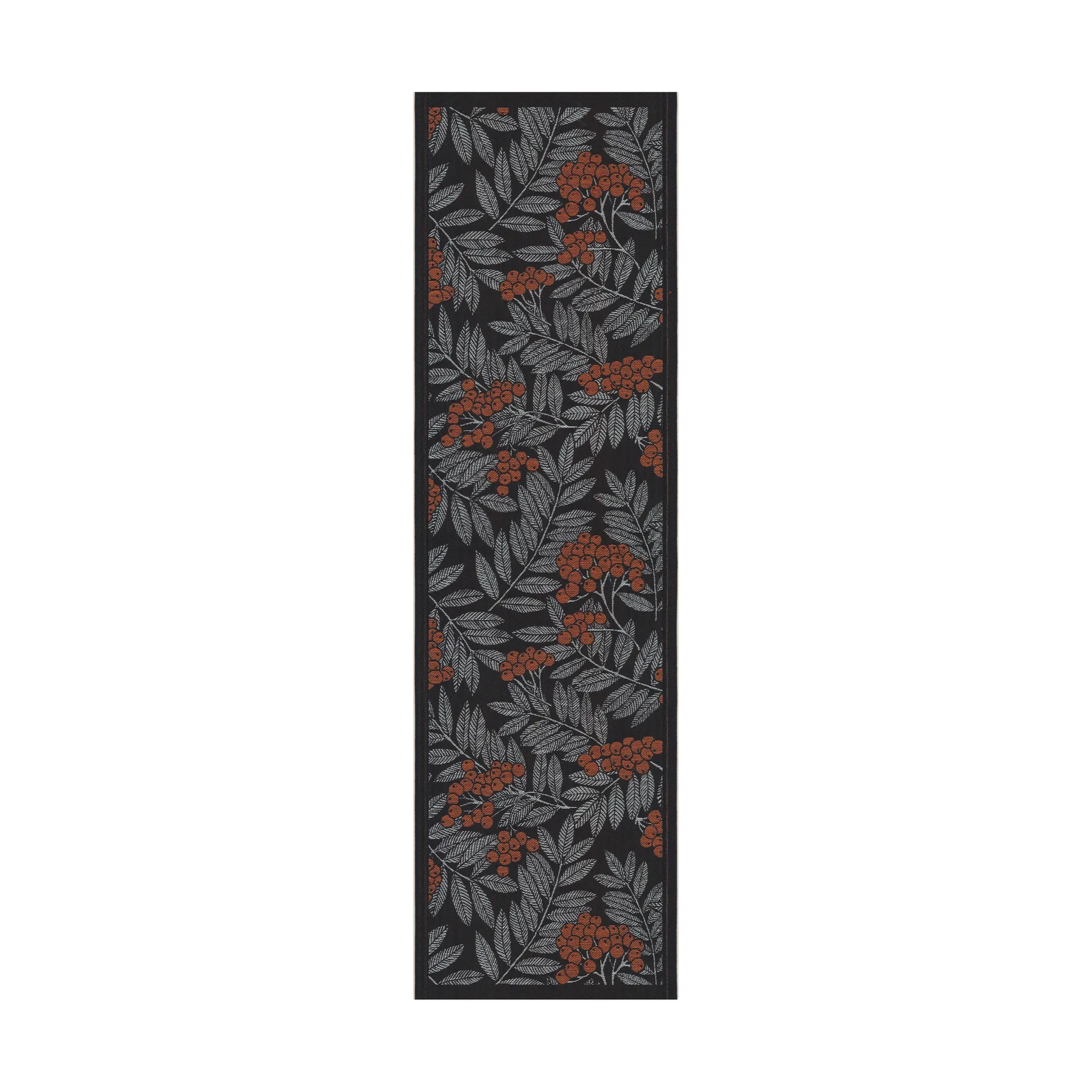 Rönnbärsblad løper, 35 x 120 cm Ekelund Linneväveri