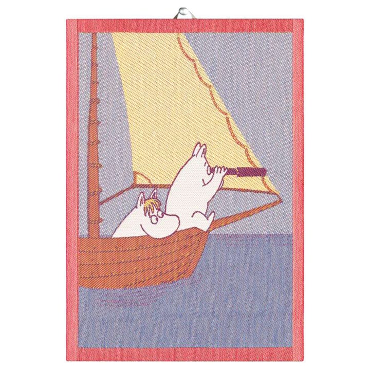 Sailing kjøkkenhåndkle 35x50 cm, Blå Ekelund Linneväveri