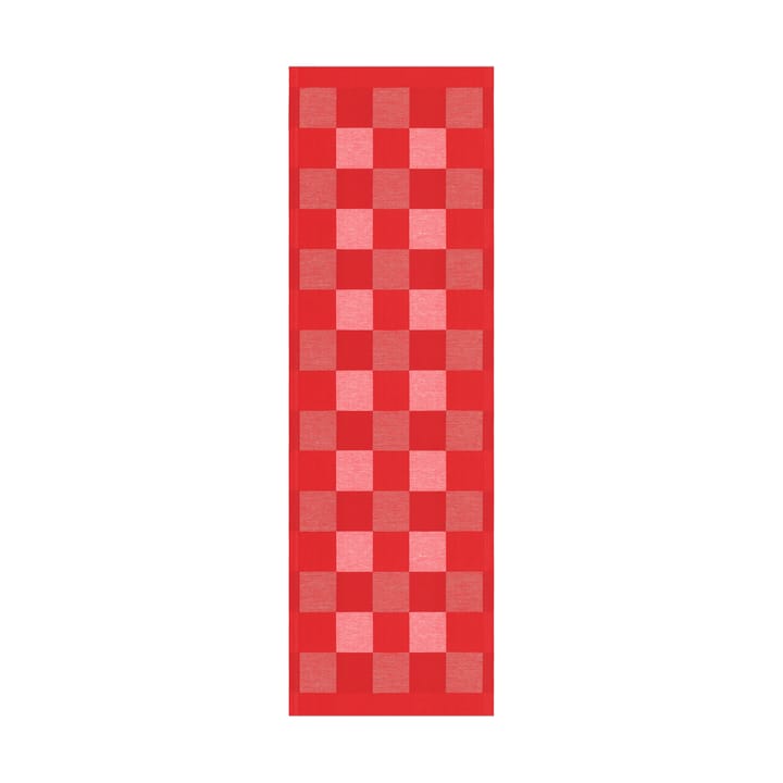 Schack løper rød - 35 x 110 cm - Ekelund Linneväveri